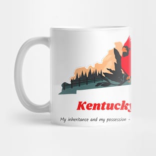 USA State of Kentucky Psalm 2:8 - My Inheritance and possession Mug